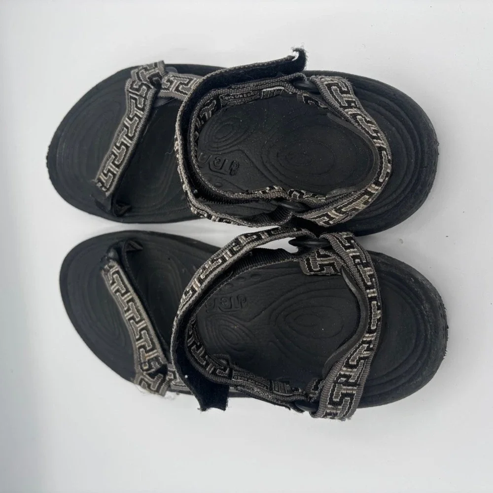 Teva Sandals Men Sz 10 Black Geometric Pattern Hiking Gorpcore